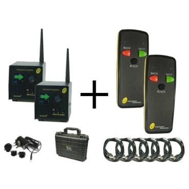 Interspace MC3-S3 TFC MicroCue3 3 USB Twin Pro Kit +Case incl 2 x 3-Button Standard Handset