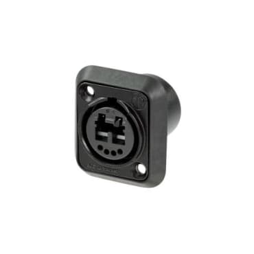 Neutrik NO2-4FDW-A opticalCON Duo Panel Socket - LC feedthrough