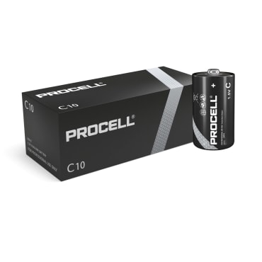 Duracell ID1400 10 x Procell "C" Batteries - 1.5V