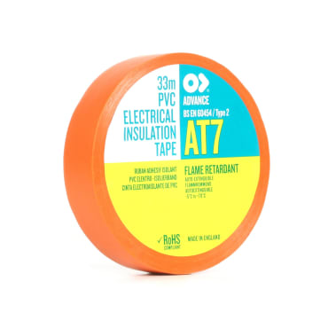 Advance  108565 AT7 PVC Tape Orange 19mm x 33m Stage Electrics