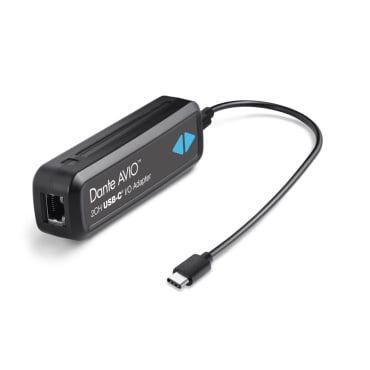 Audinate 2x2 Dante AVIO USB-C I/O Adapter Stage Electrics