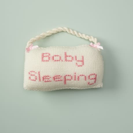 Baby Sleeping Sign - Pink