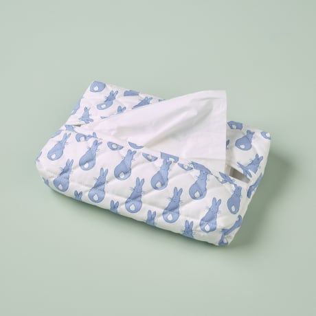 Tissue Cover - Rabbit Trellis / Blue