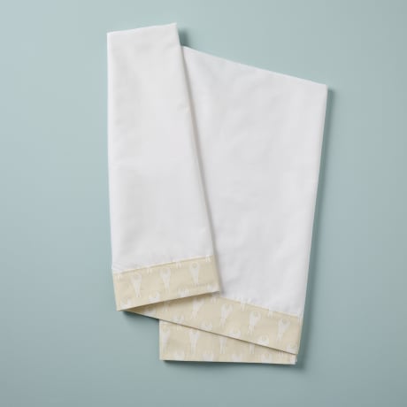 Cot Bed Sheet - Rabbit Trellis / Cream