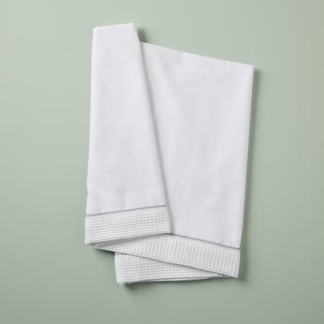 Cot Bed Sheet - Waffle / Grey