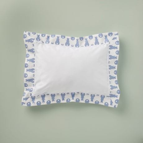 Pillowcase - Rabbit Trellis / Blue
