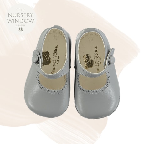 BABY SHOES- STRAP - GREY