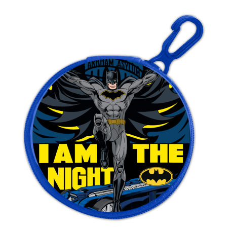 Round Zipped Coin Purse Batman