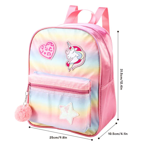 Playtoy Glitter front pocket backpack