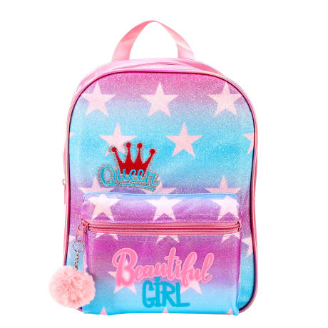 Playtoy Glitter front pocket with satin backpack