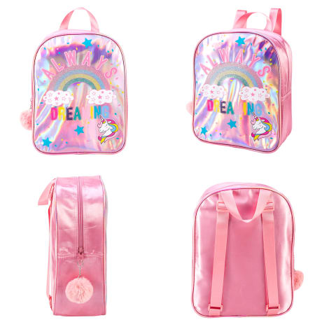 Playtoy Glitter PVC backpack (Always Dreaming)