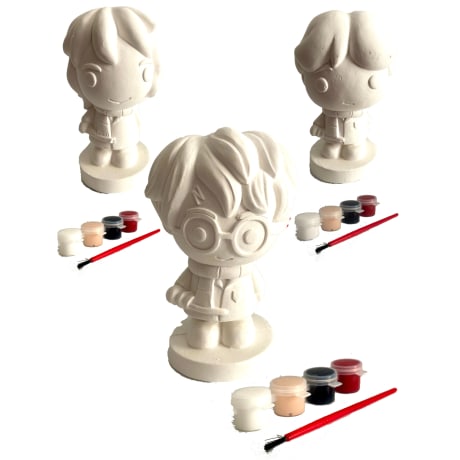 Set of 3 paint your own figurines Harry Potter