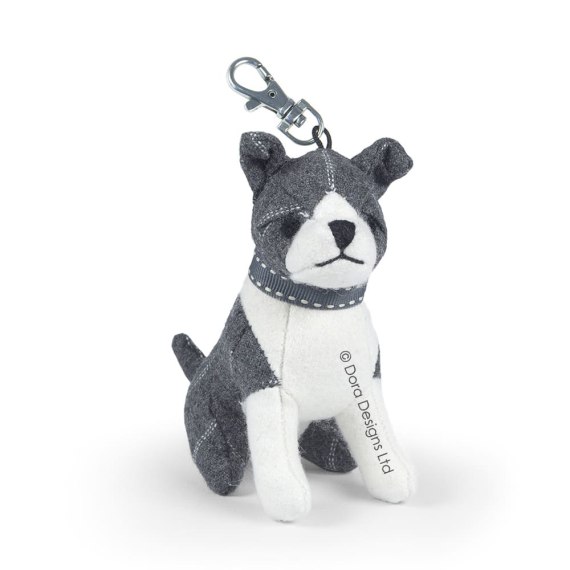 Theo The Staffie Cute Dog Key Ring by Dora Designs