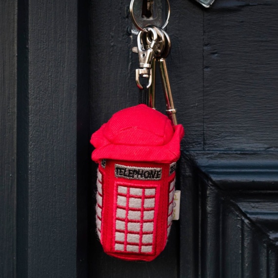 Telephone Box Key Ring by Dora Designs