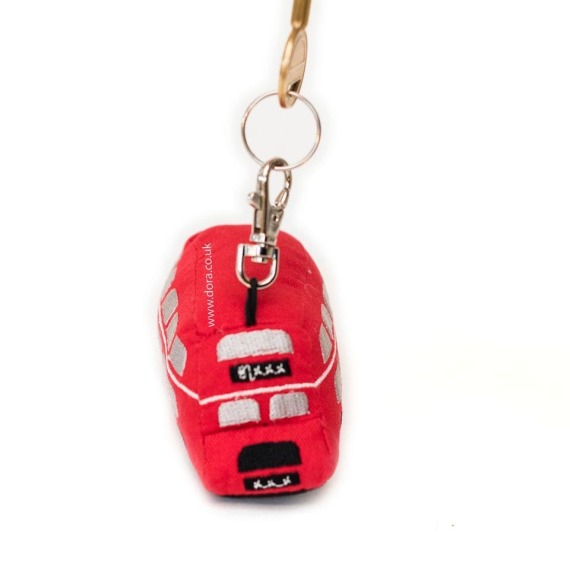 Red Bus Key Ring by Dora Designs