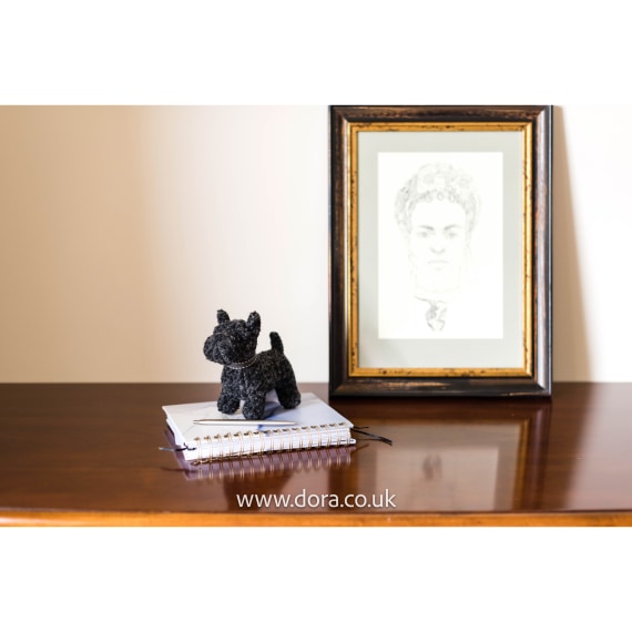 Mac Scottie fabric paperweight by Dora Designs