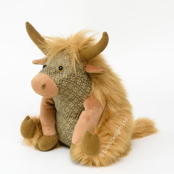 Angus Highland Cow Doorstop by Dora Designs