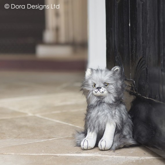 Posh Maine Coon Cat Pet Doorstop by Dora Designs