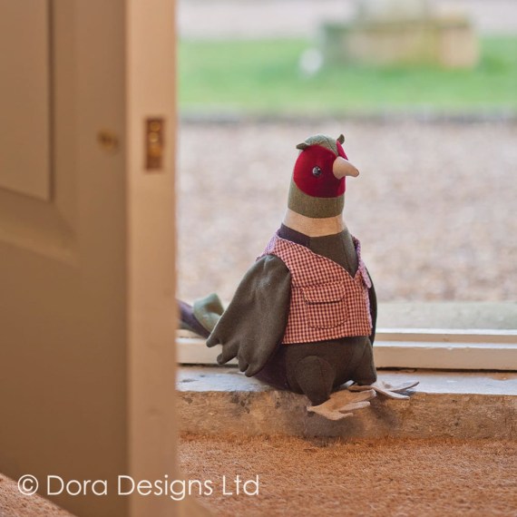 Mr Ringneck Pheasant Doorstop by Dora Designs