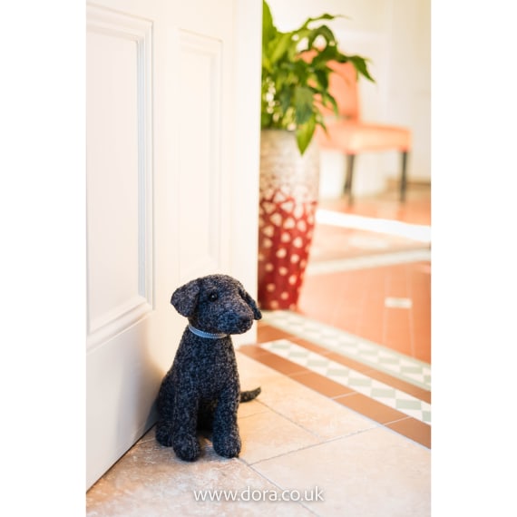 Bella Black Labrador Weighted Doorstop | Dora