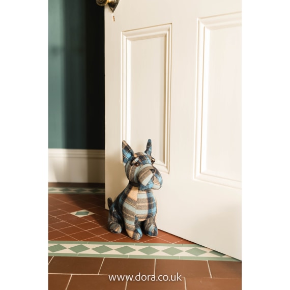 Plaid Scottie Novelty Doorstop | Dora Designs