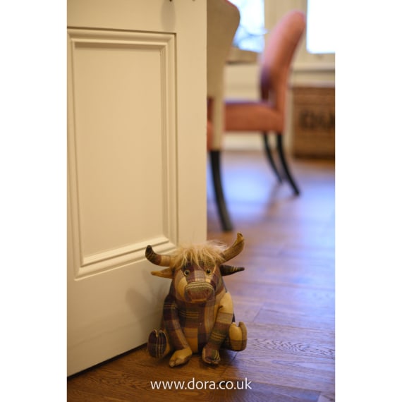 Highland Cow Doorstop | Fabric Animal Doorstop