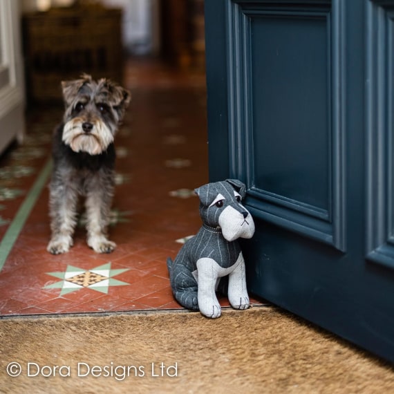 Chester Schnauzer Pet Dog Doorstop by Dora Designs