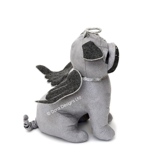 Gabriel Christmas Pug Doorstop by Dora Designs