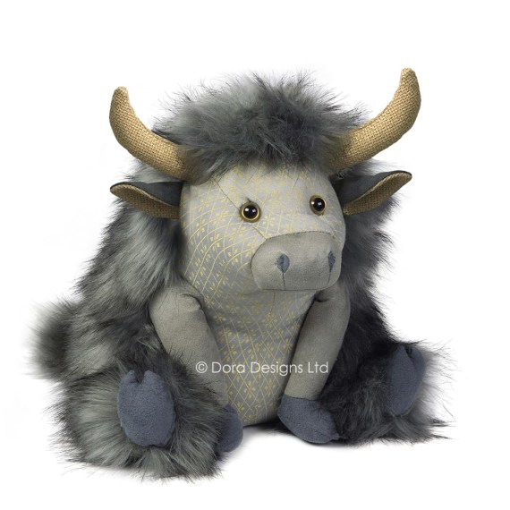 Posh Angus Highland Cow Doorstop by Dora Designs