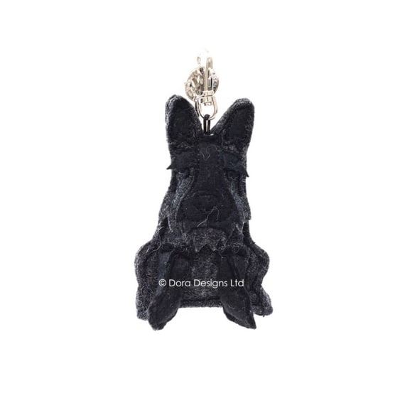 Harris Scottie Key Ring by Dora Designs