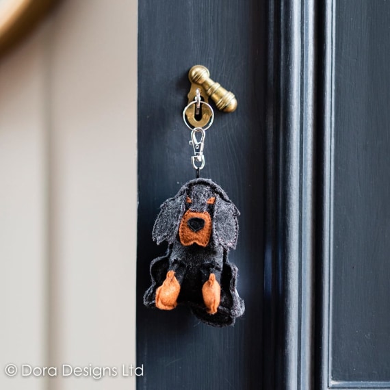 Islay Gordon Setter Key Ring by Dora Designs