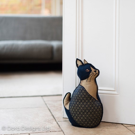 Chloe Cat Doorstop by Dora Designs