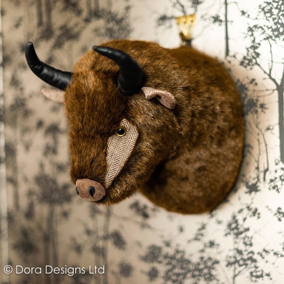 Brutis Bison Trophy Head by Dora Designs