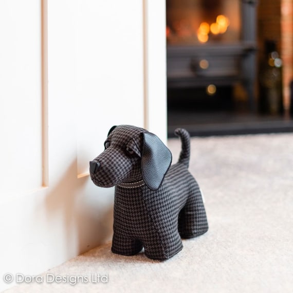 Black Labrador Animal Doorstop by Dora Designs