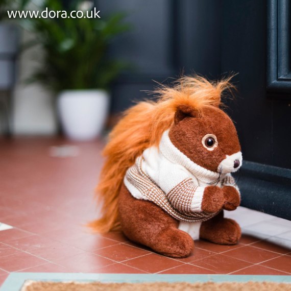 Kimberly Red Squirrel Doorstop by Dora Designs