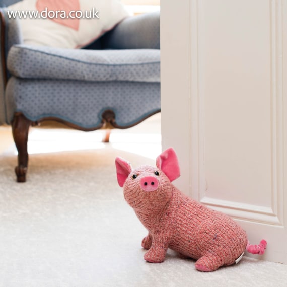 Pig Tam Doorstop Posh Traditional by Dora Designs