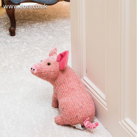 Pig Tam Doorstop Posh Traditional by Dora Designs