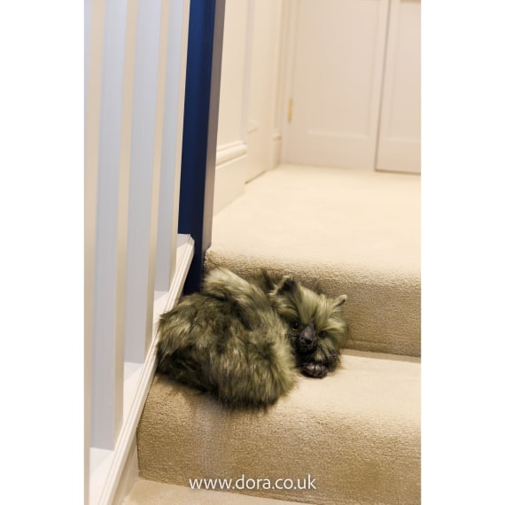 Cora Cat | plush fabric doorstop | Dora Designs