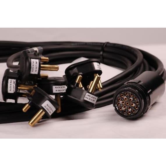 StageCable 6 x 15A Plugs to 19way Socket Cable 1.5mm