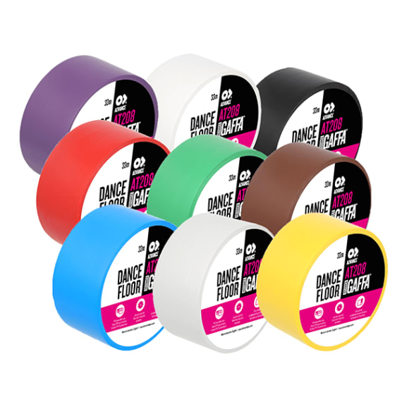 Advance 205332 AT208 Gaffa PVC Dance Floor Tape 50mm x 33m - Grey Advance 205332 AT208 Gaffa PVC Dance Floor Tape 50mm x 33m - Grey