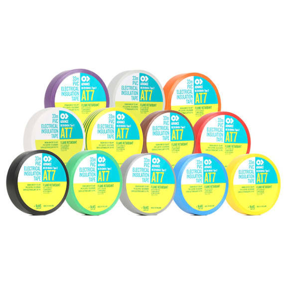 Advance  103836  AT7 PVC Tape 12mm x 33m Stage Electrics Advance  103836  AT7 PVC Tape 12mm x 33m Stage Electrics