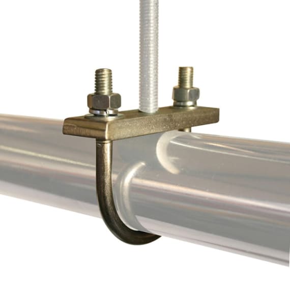 Doughty T33400 U Bolt 48mm with M10 Threaded Plate Silver Stage Electrics Doughty T33400 U Bolt 48mm with M10 Threaded Plate Silver Stage Electrics