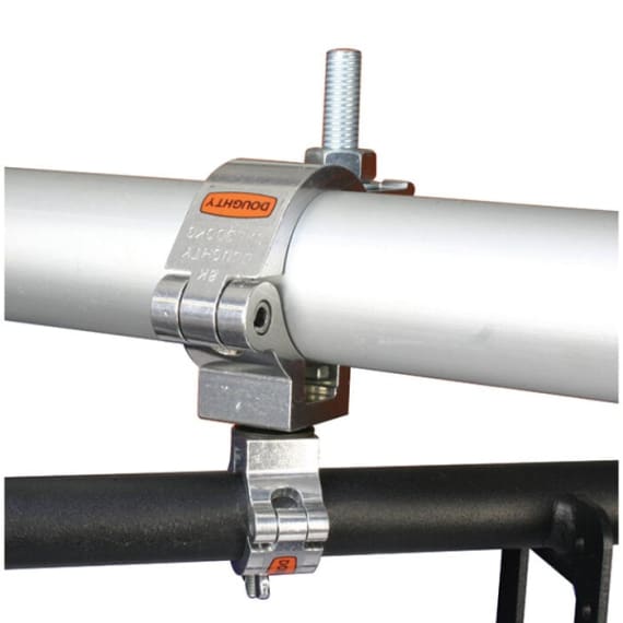 Doughty T63785 Six Track Swing Arm Boom Clamp Zinc Stage Electrics Doughty T63785 Six Track Swing Arm Boom Clamp Zinc Stage Electrics