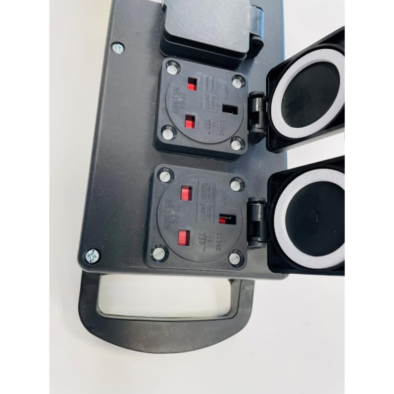 StagePower Distro 16A 1ph T-Connect (0.5m cable) to 6x 13A Sockets from Stage Electrics StagePower Distro 16A 1ph T-Connect (0.5m cable) to 6x 13A Sockets from Stage Electrics