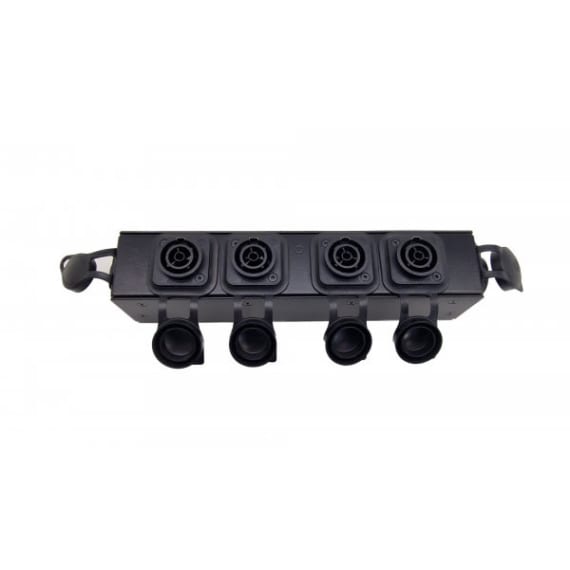 Rigport 0199039 Rigport4xT1 Powercon True1 Splitter 1x In to 4x Out + Thru Rigport 0199039 Rigport4xT1 Powercon True1 Splitter 1x In to 4x Out + Thru