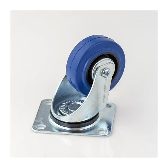 Penn W0990/80 Castor with Swivel Blue Rubber Wheel - 80mm (80kg) Penn W0990/80 Castor with Swivel Blue Rubber Wheel - 80mm (80kg)