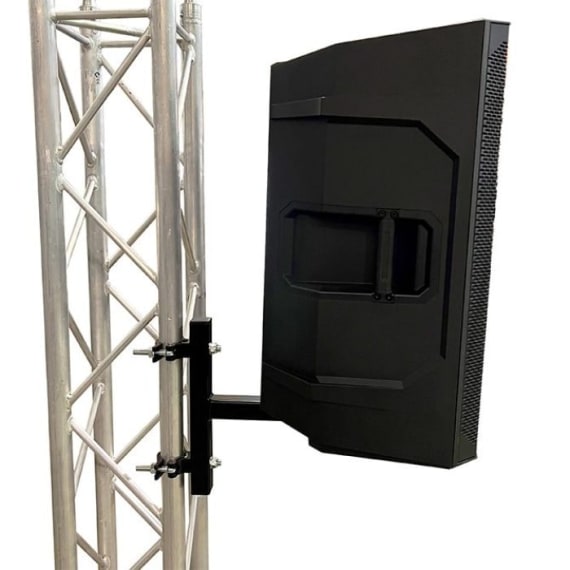 Doughty T70005 Fixed Speaker Bracket for Truss Black Stage Electrics Doughty T70005 Fixed Speaker Bracket for Truss Black Stage Electrics