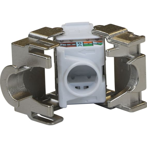 Excel 100-210 Cat6 FTP Screened Keystone Toolless Jack - Silver Excel 100-210 Cat6 FTP Screened Keystone Toolless Jack - Silver