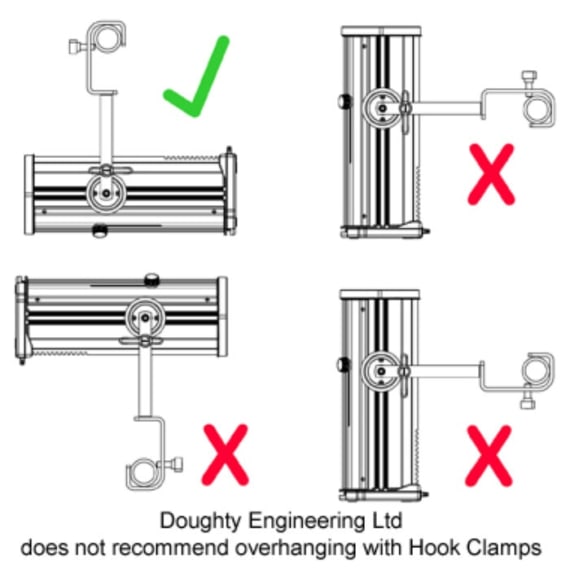 Doughty T20400 Heavy-Duty Hook Clamp 50mm Zinc Stage Electrics Doughty T20400 Heavy-Duty Hook Clamp 50mm Zinc Stage Electrics