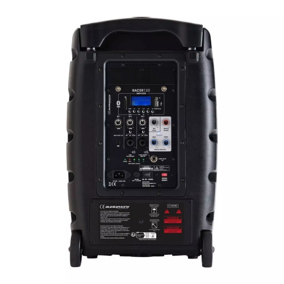 Audiophony H11408 RACER120 Battery Powered Portable Sound System 10" Stage Electrics Audiophony H11408 RACER120 Battery Powered Portable Sound System 10" Stage Electrics